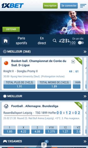 Version Mobile 1xBet .